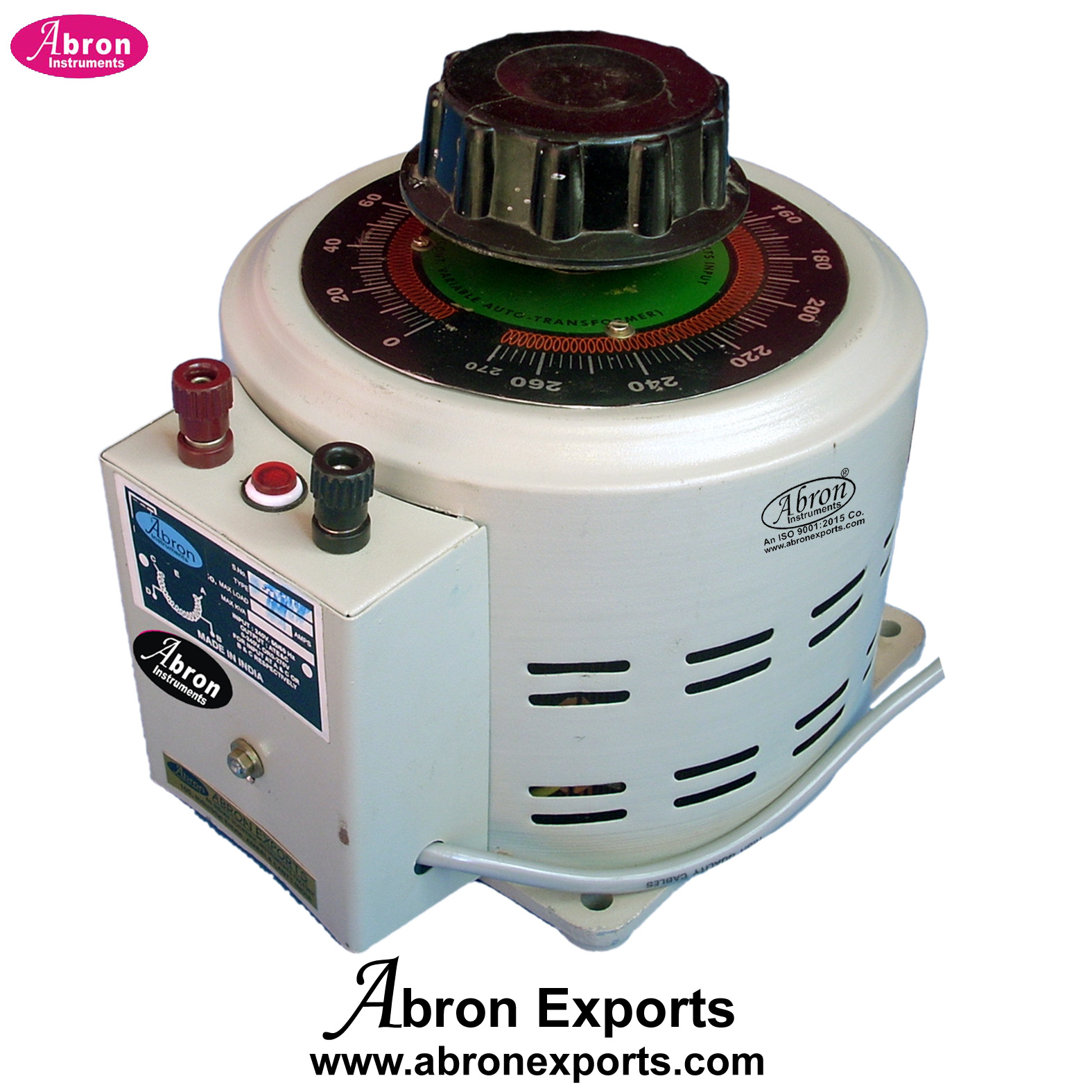 Variac auto transformer dimmerstat 4 Amp single phase enclosed Abron AE-1445A4